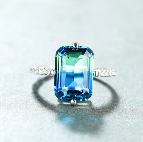 NEW Rainbow Crystal Ring - Picture 3 of 5